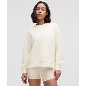 Softstreme Crewneck Oversized Pullover - Light Ivory